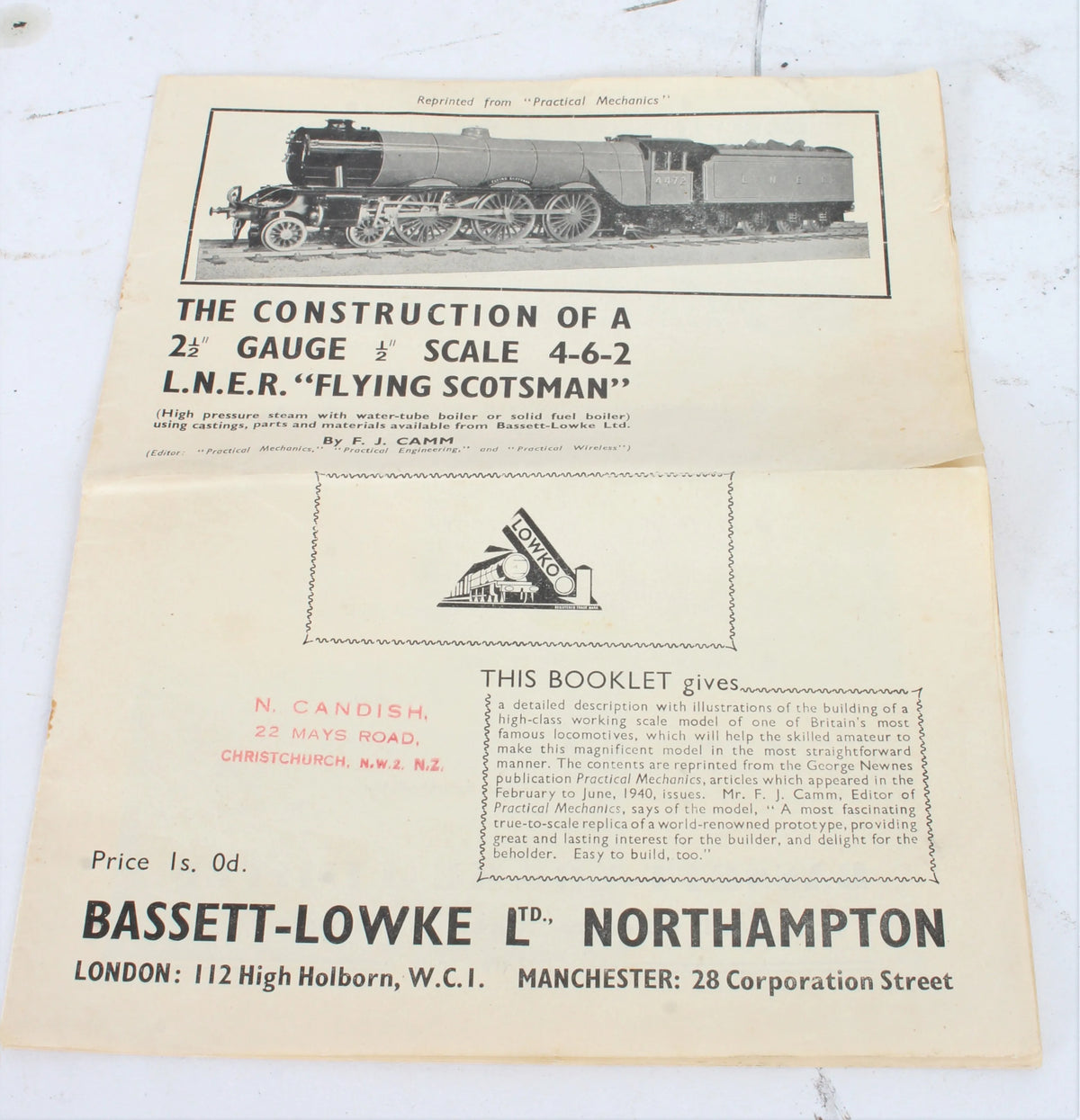 2 1/2 inch gauge LNER Pacific