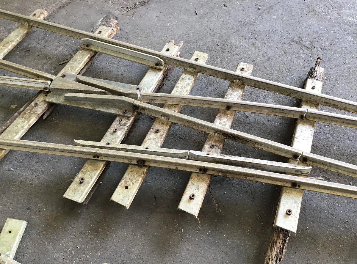 Pair of 5 inch gauge aluminium turnouts