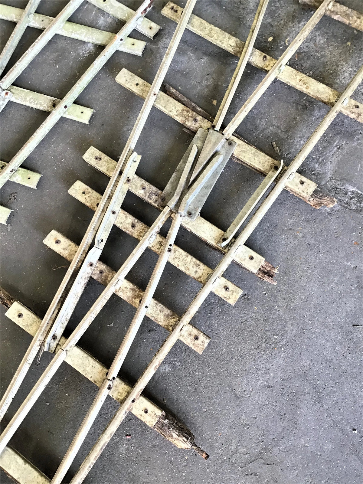Pair of 5 inch gauge aluminium turnouts
