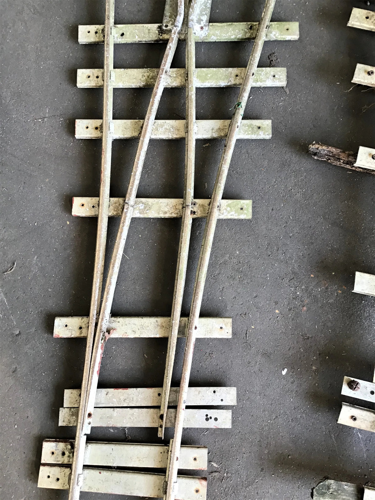 Pair of 5 inch gauge aluminium turnouts