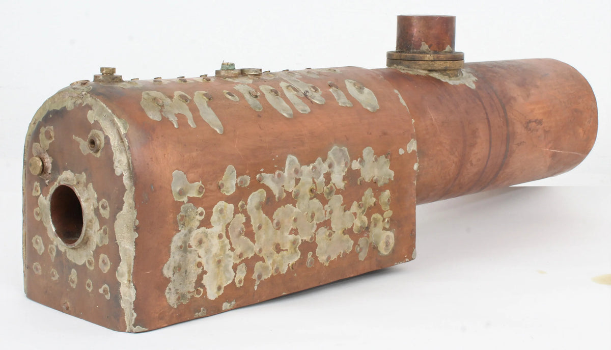 Copper locomotive boiler