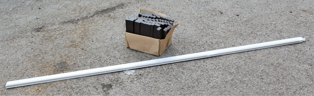 Quantity new aluminium rail and sleepers
