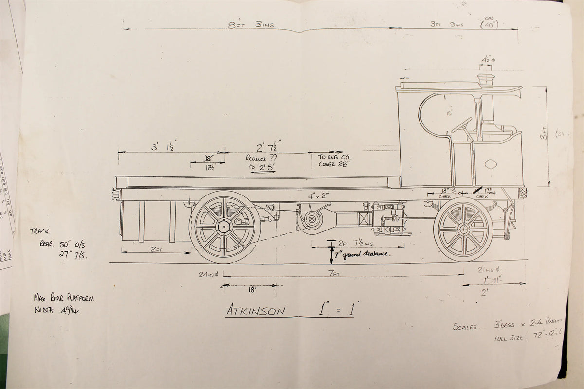 6 inch scale Atkinson steam wagon