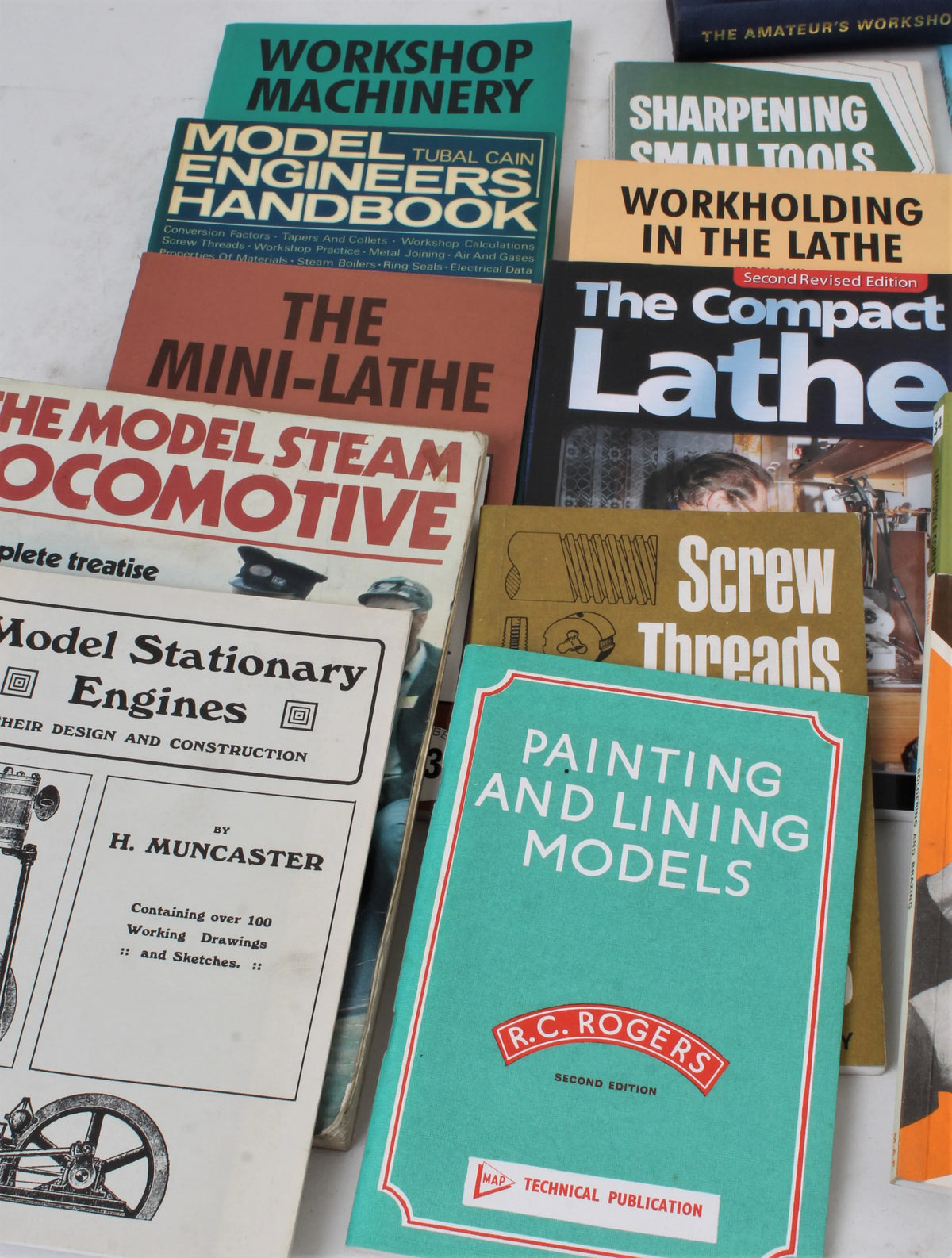 Box of model engineering books