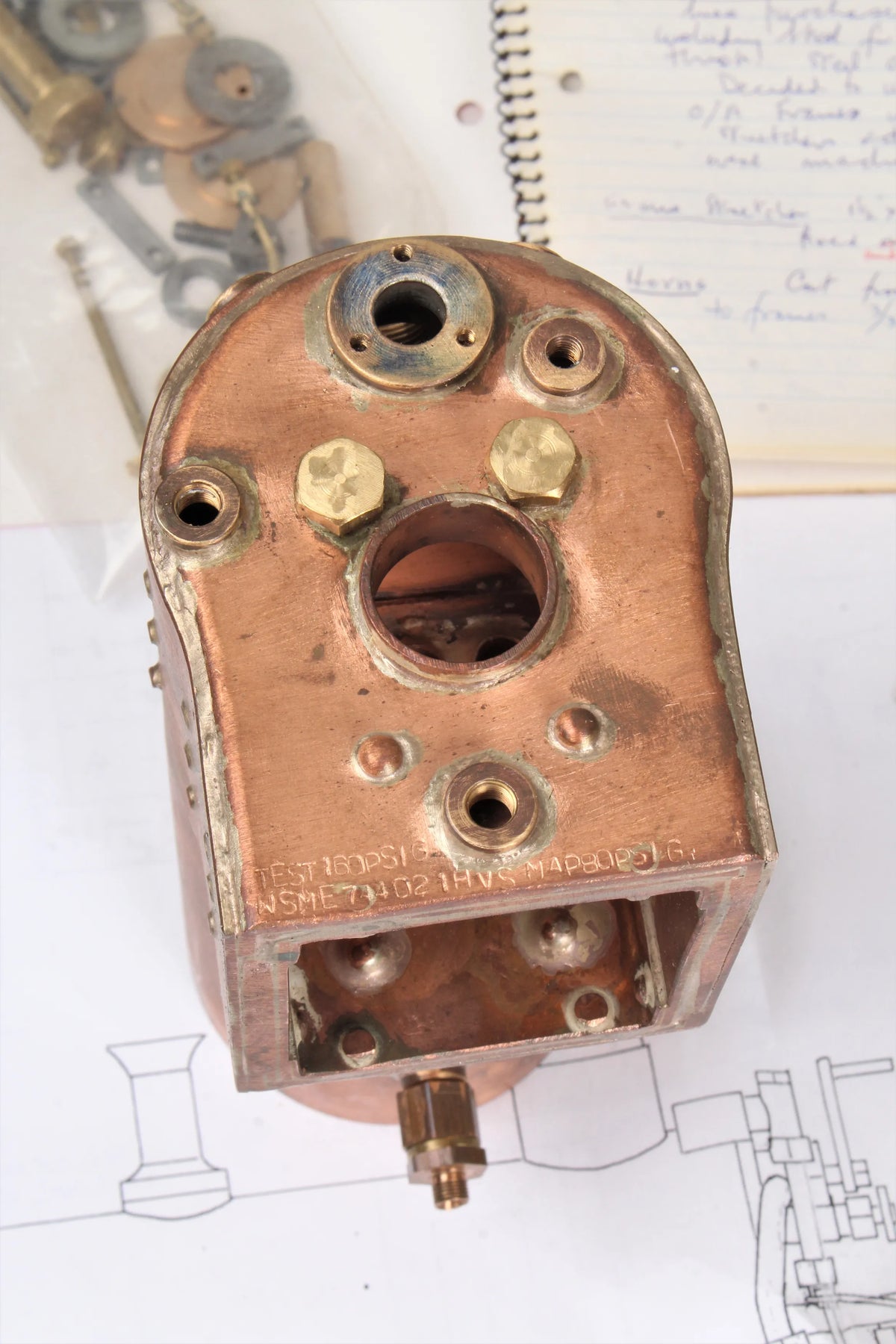 Part-built 3 1/2 inch gauge "Northumbrian"