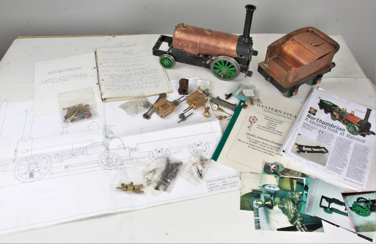 Part-built 3 1/2 inch gauge "Northumbrian"