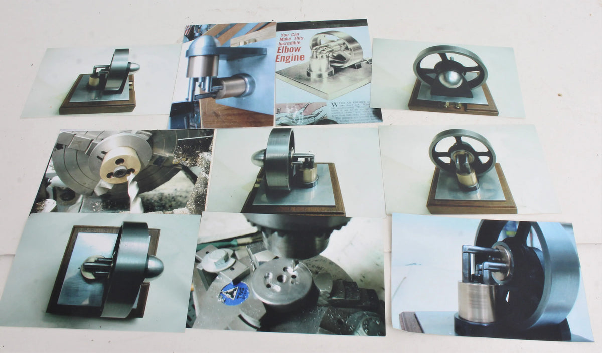 Six cylinder "elbow" engine