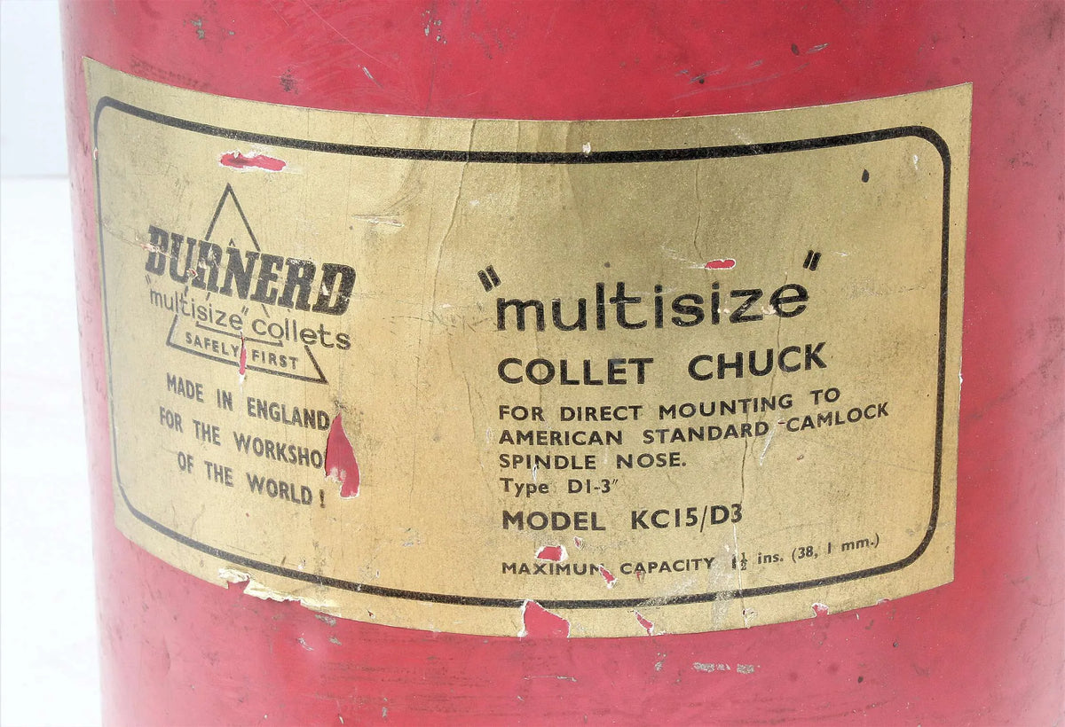 Burnerd D1-3 collet chuck with collets in original packaging