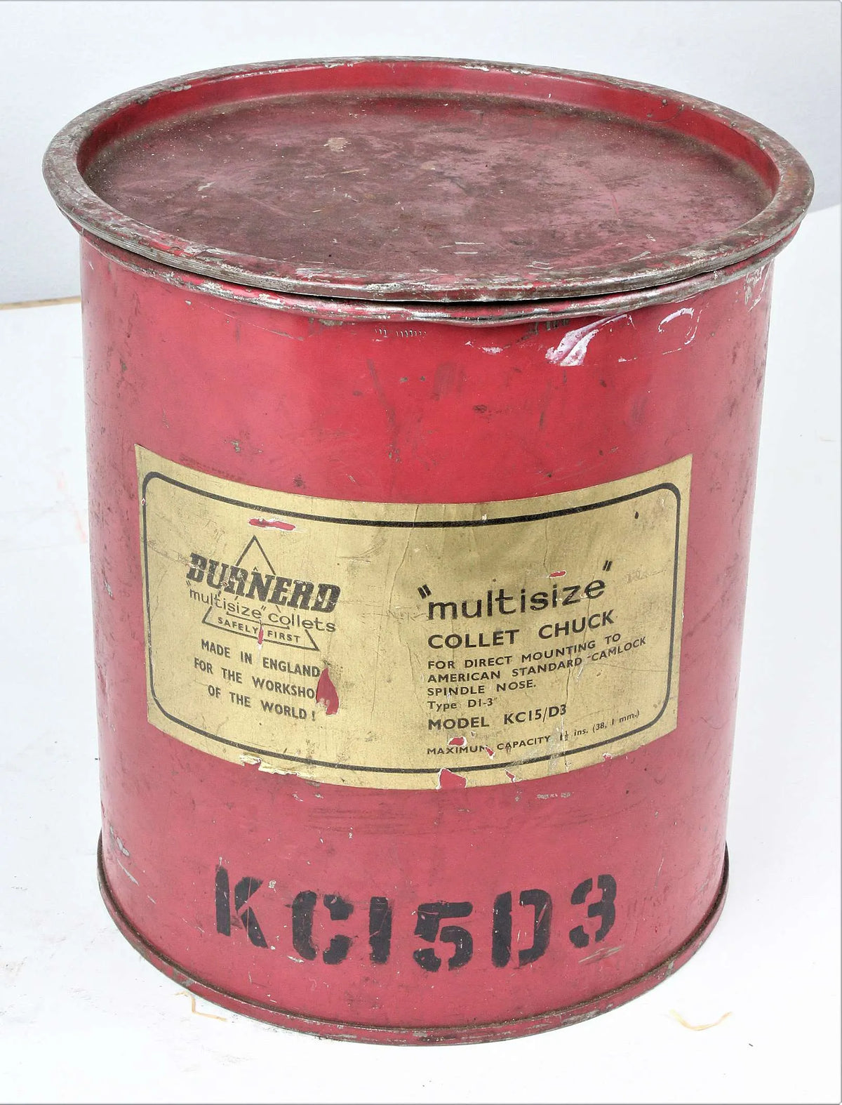 Burnerd D1-3 collet chuck with collets in original packaging