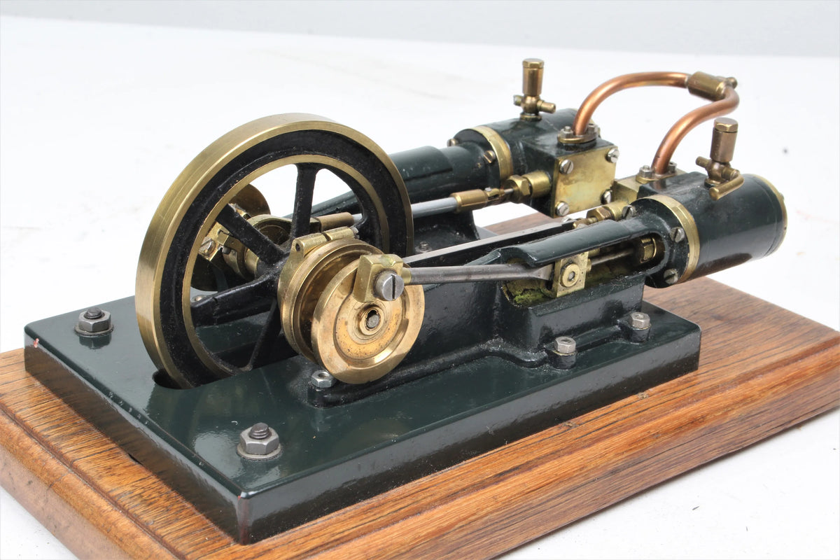 Horizontal twin mill engine