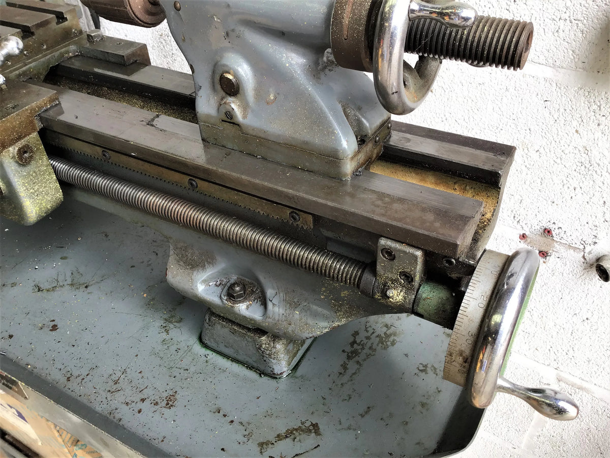 Myford ML7 lathe with gearbox, stand and tooling