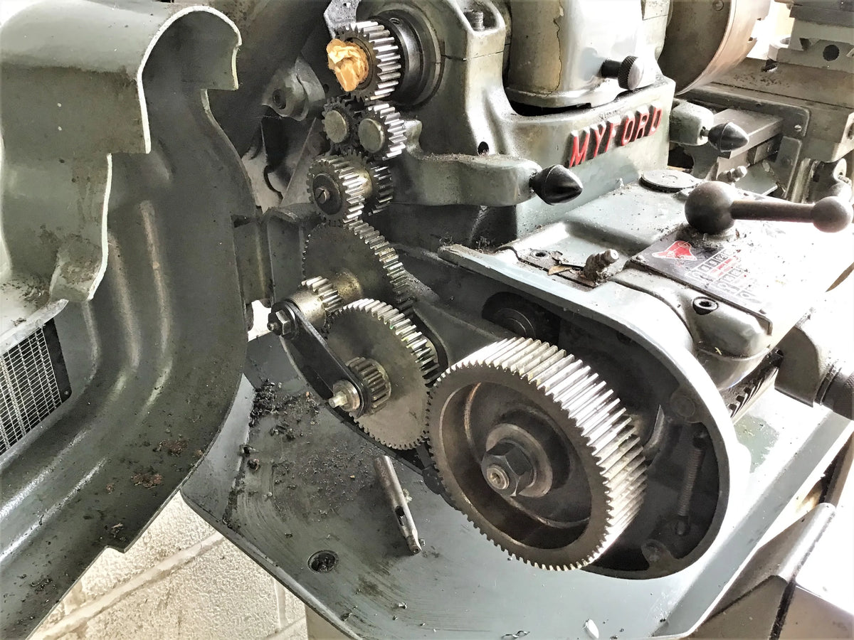 Myford ML7 lathe with gearbox, stand and tooling