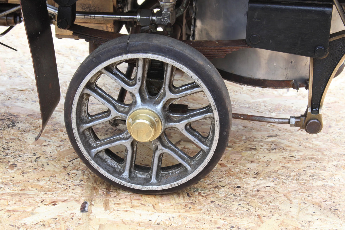 2 inch scale Clayton steam wagon with articulated trailer