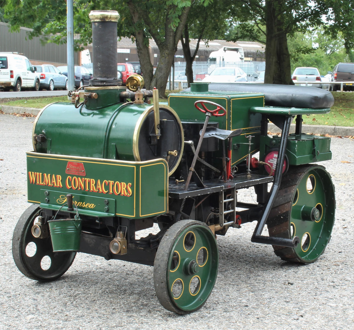 3 inch Suffolk Dredging tractor with driving truck & road trailer