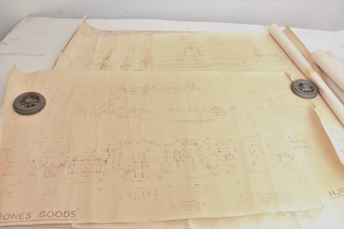 3 1/2 inch gauge Jones Goods frames & castings