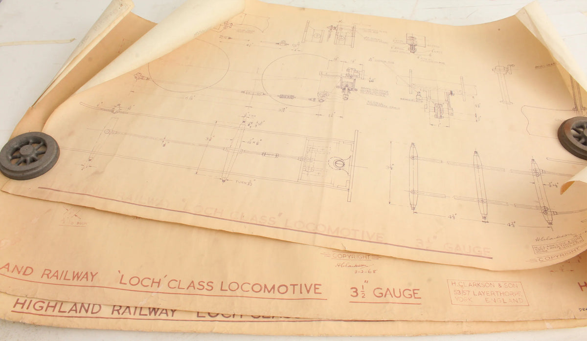 3 1/2 inch gauge Jones Goods frames & castings