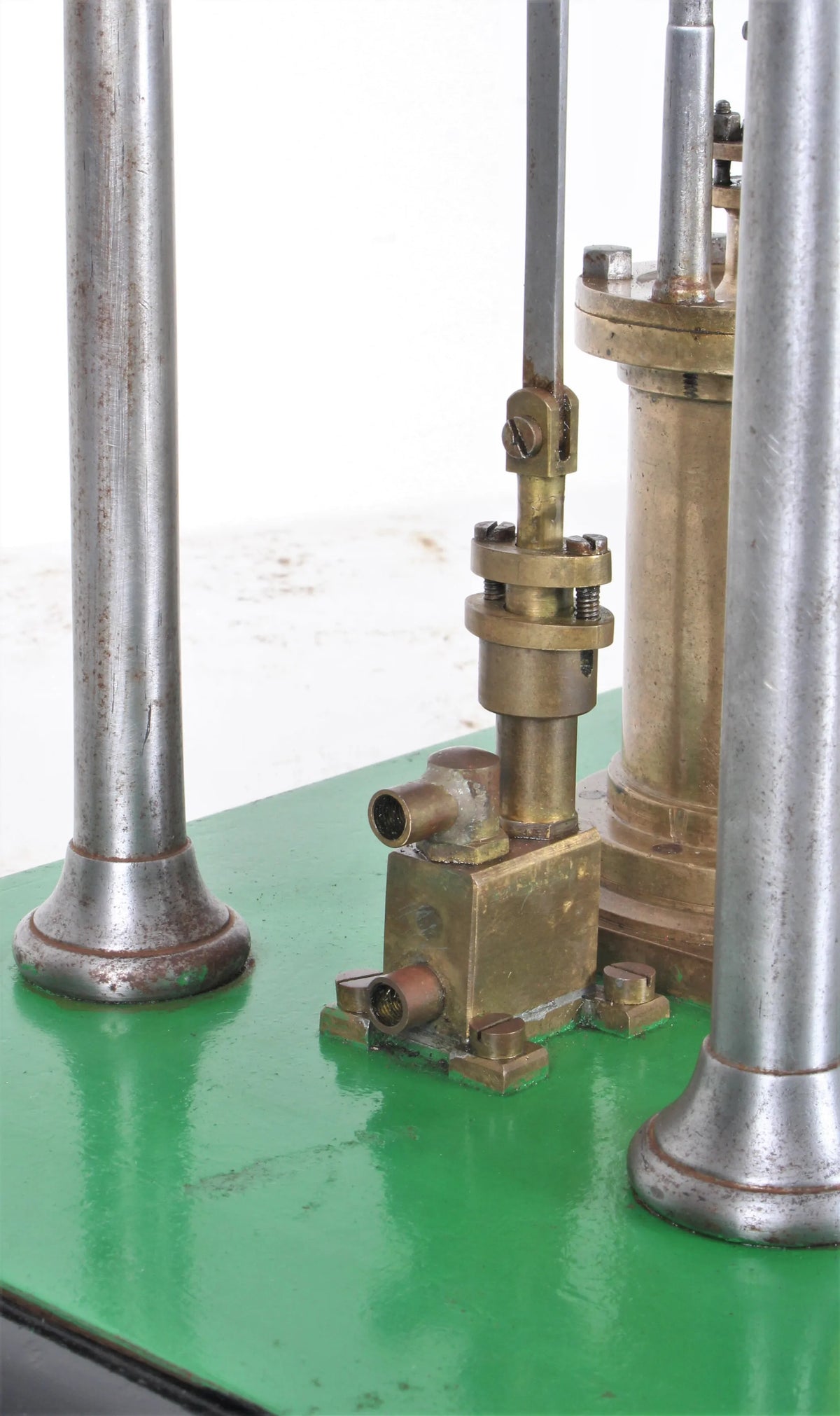 Fine early model steam engine with feed pump
