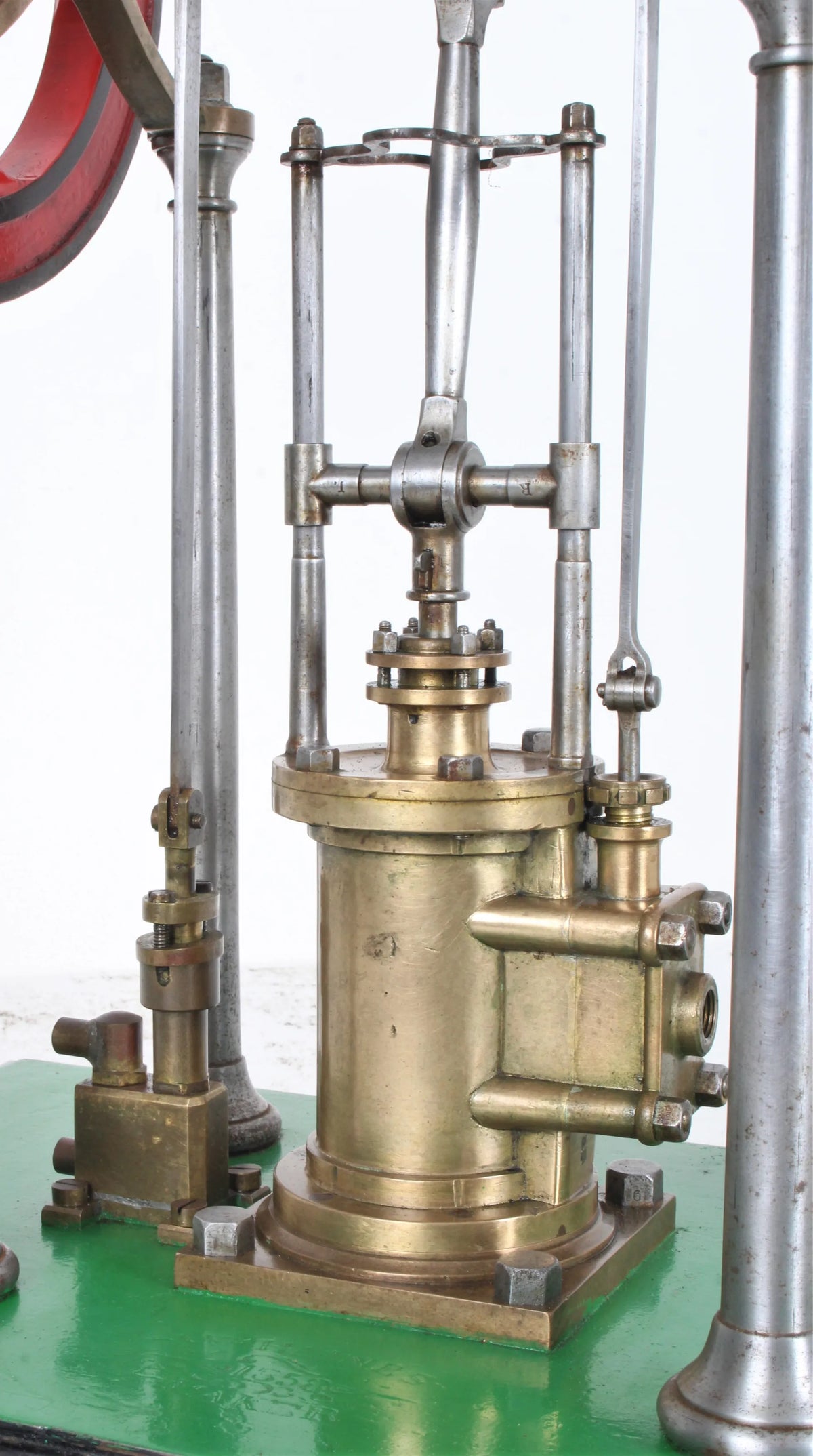 Fine early model steam engine with feed pump