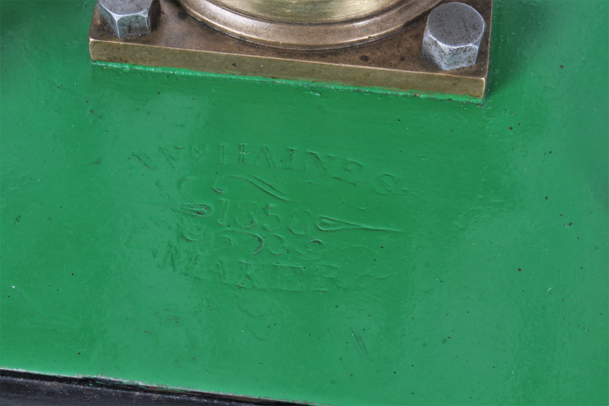 Fine early model steam engine with feed pump