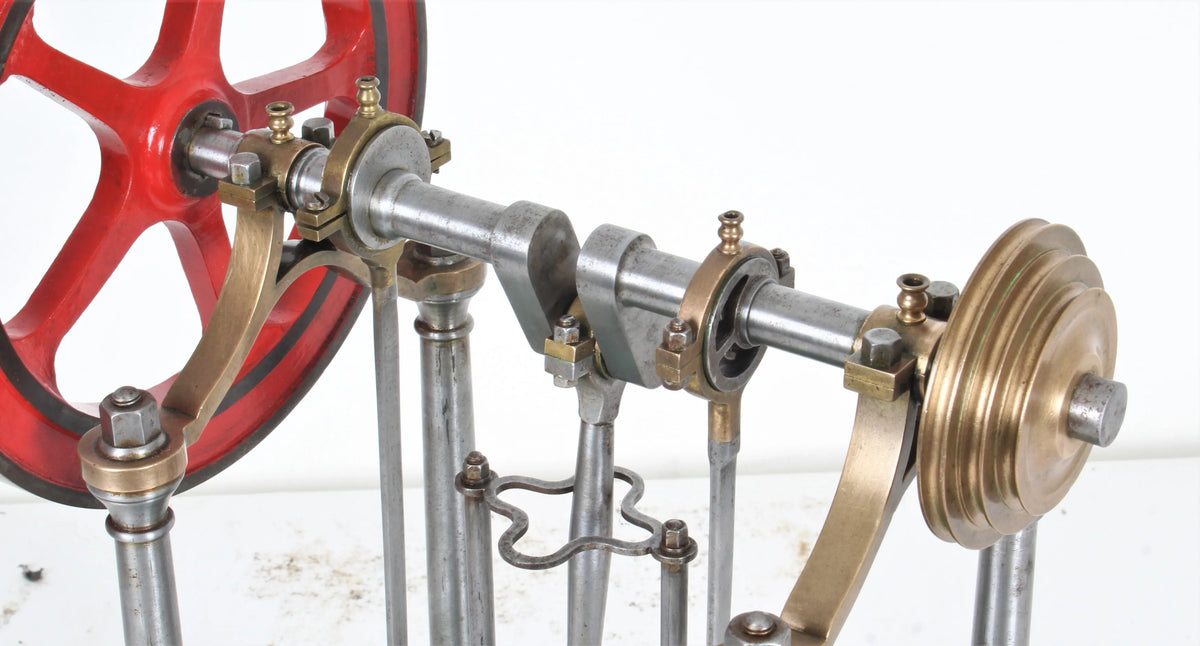 Fine early model steam engine with feed pump