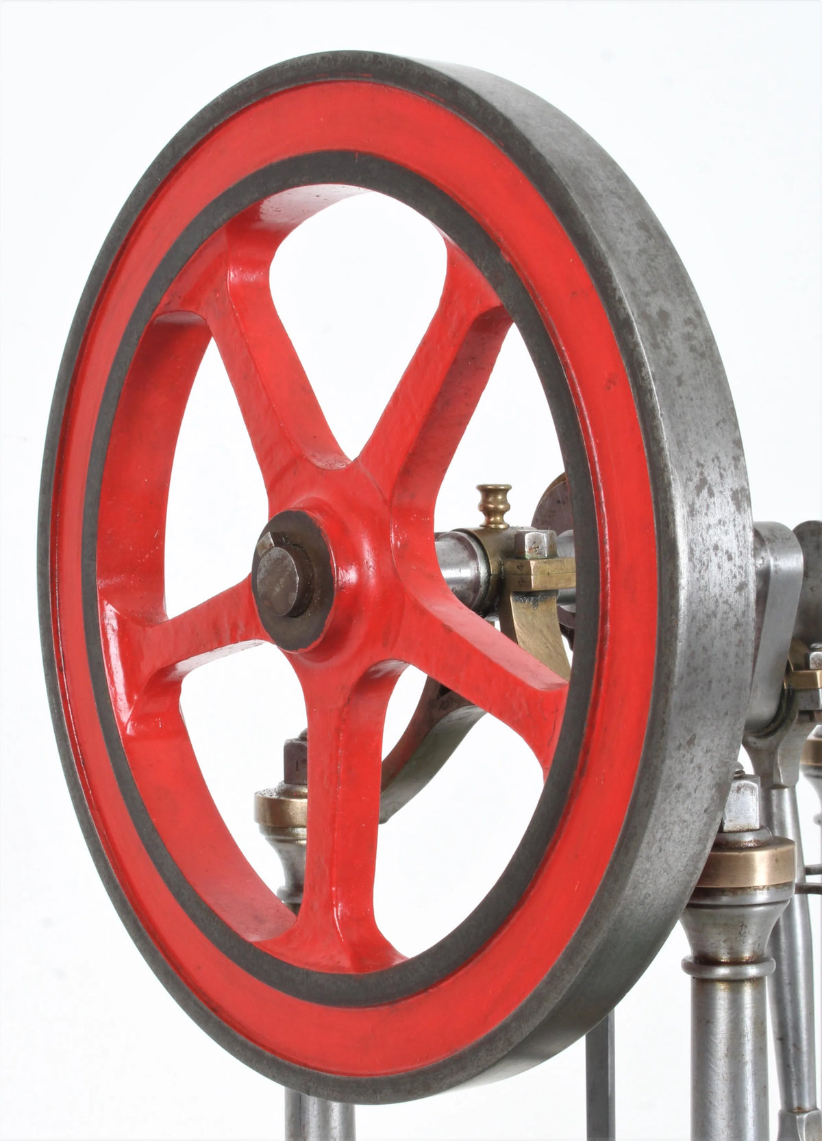 Fine early model steam engine with feed pump