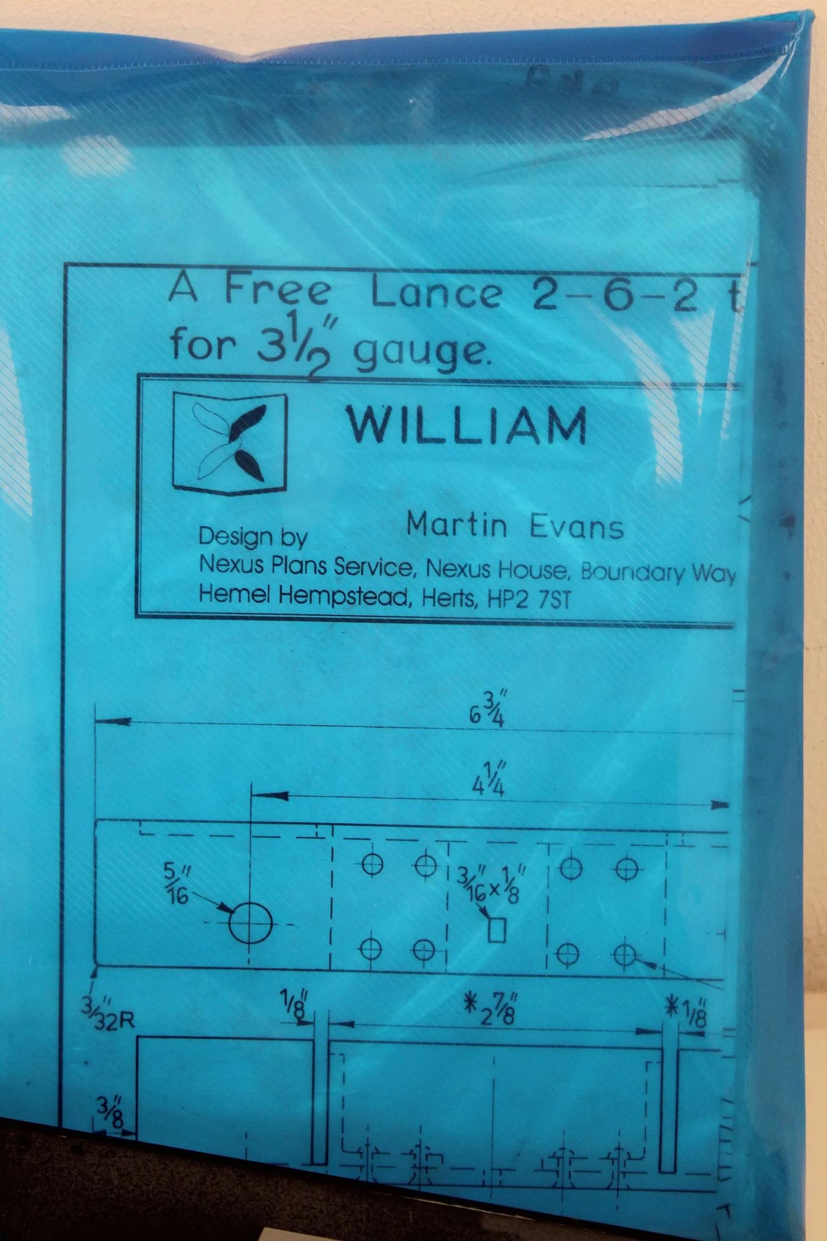3 1/2 inch gauge 2-6-2T "William"