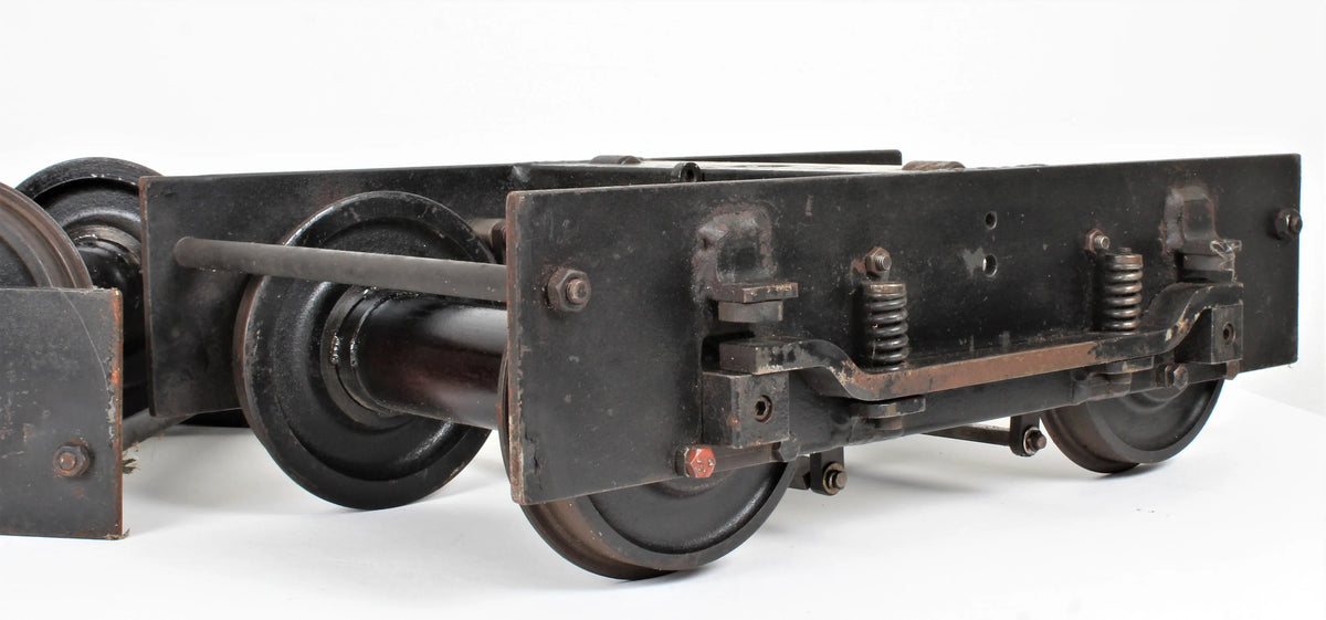 Pair 7 1/4 inch gauge braked bogies