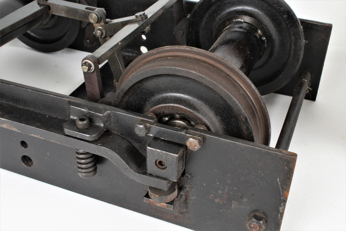 Pair 7 1/4 inch gauge braked bogies