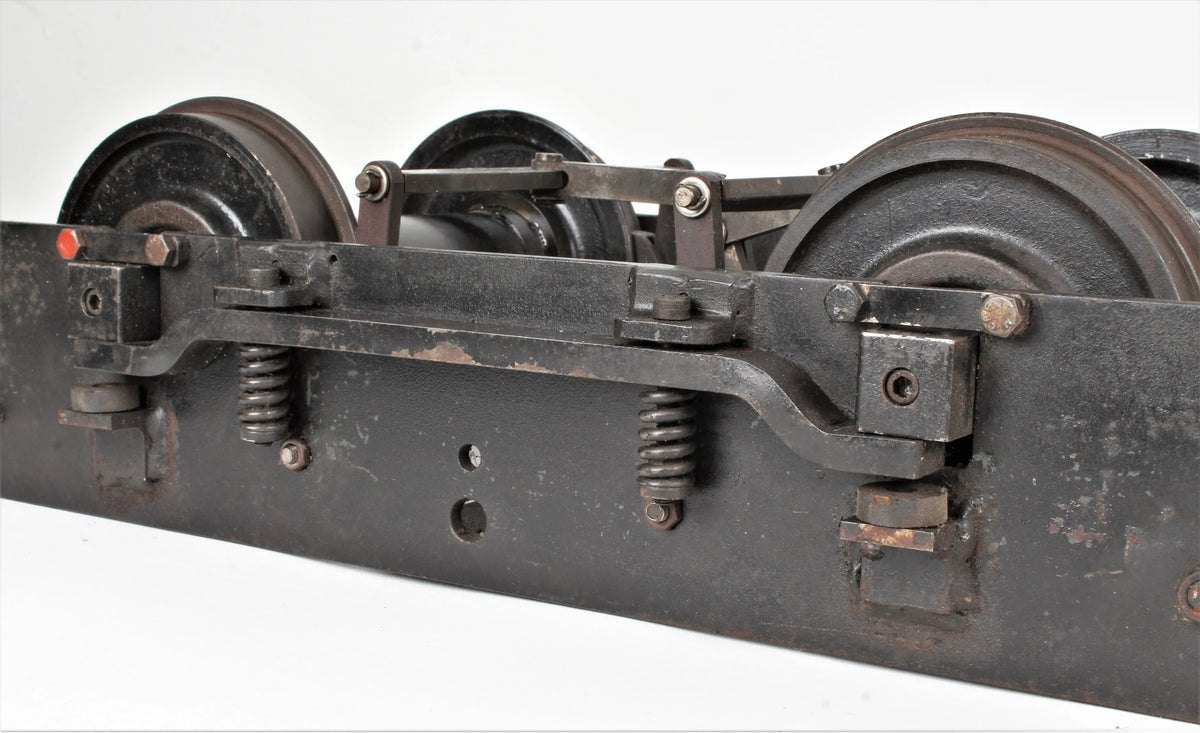 Pair 7 1/4 inch gauge braked bogies