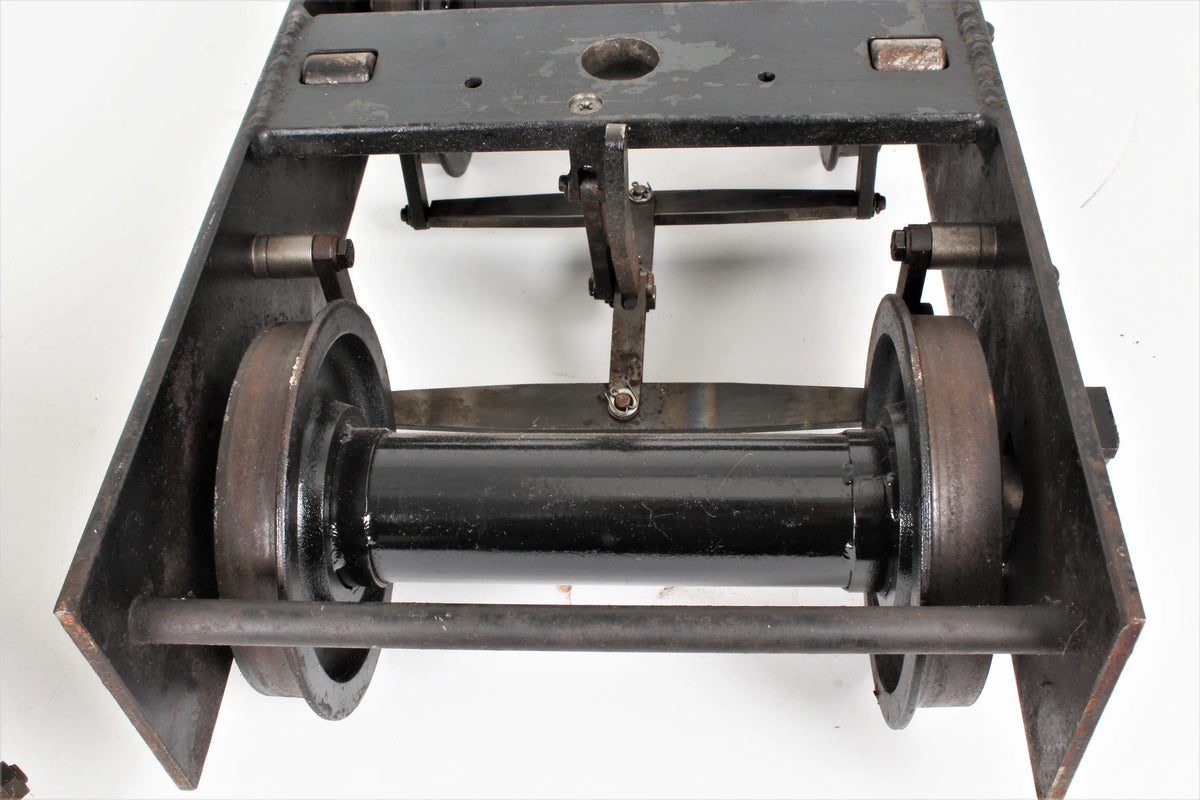 Pair 7 1/4 inch gauge braked bogies