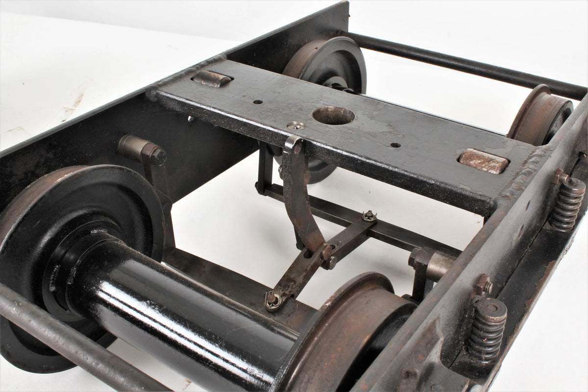 Pair 7 1/4 inch gauge braked bogies