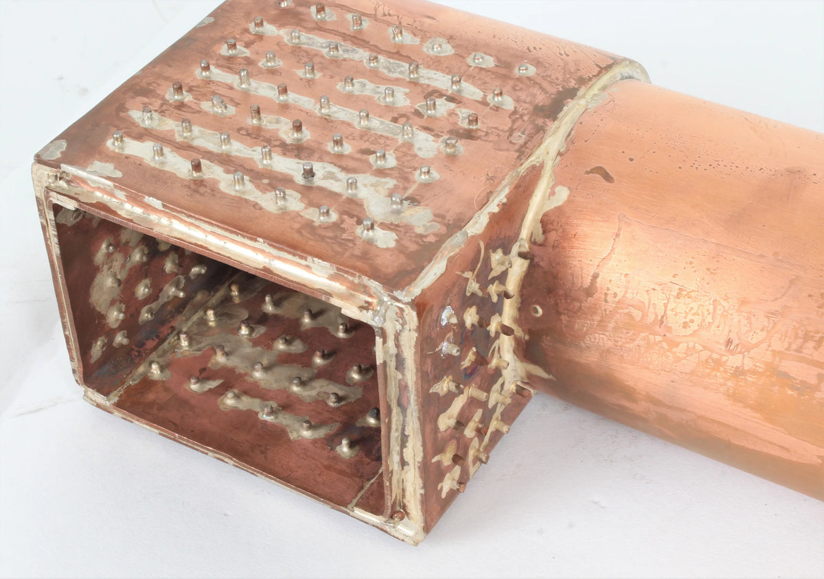 Round top copper, silver soldered locomotive boiler