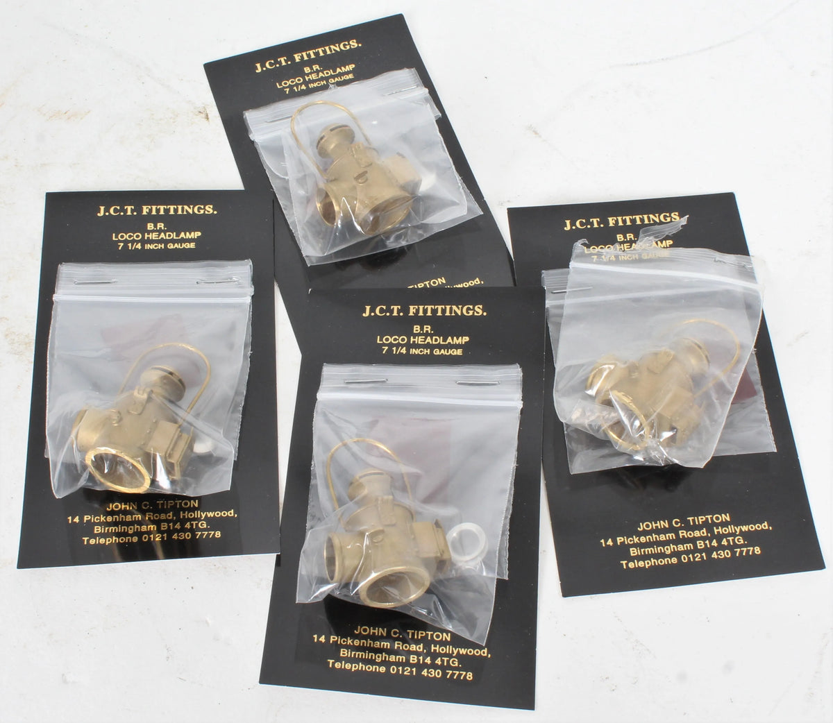 Set of 7 1/4 inch gauge BR locomotive lamps