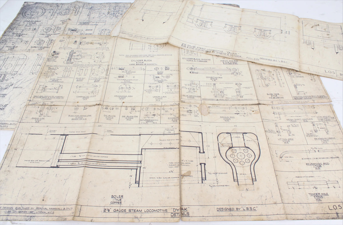 2 1/2 inch gauge part-built "Dyak" 2-6-0