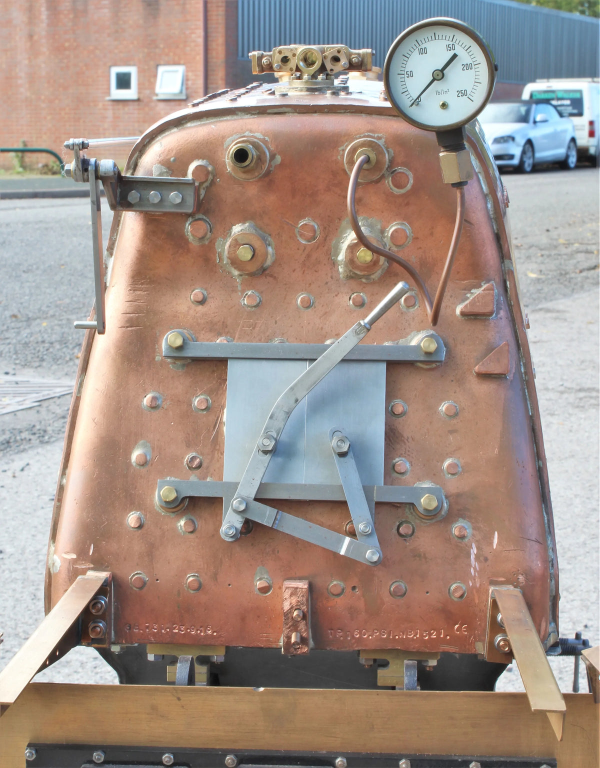 7 1/4 inch gauge "Britannia" with commercial boiler