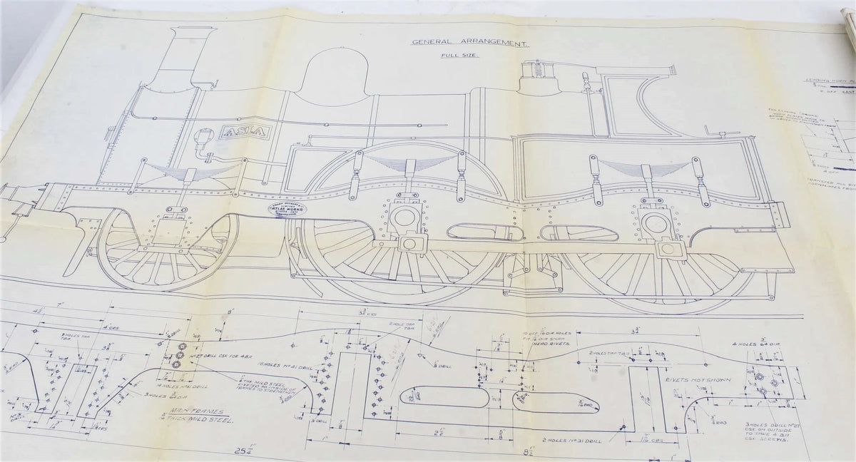 5 inch gauge London, Chatham & Dover "Asia" 2-4-0 parts & castings