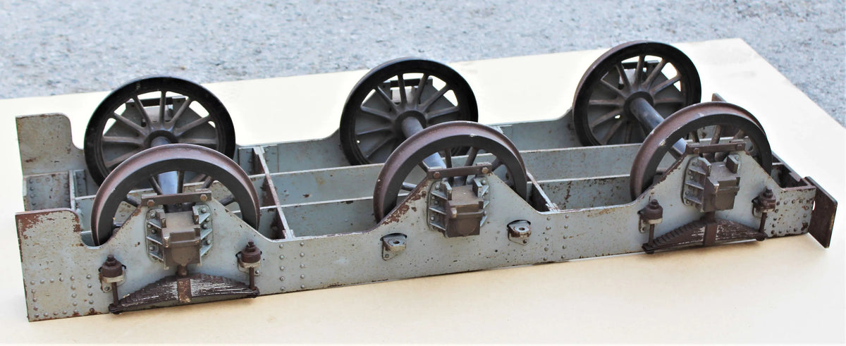 7 1/4 inch gauge six-wheeled tender chassis