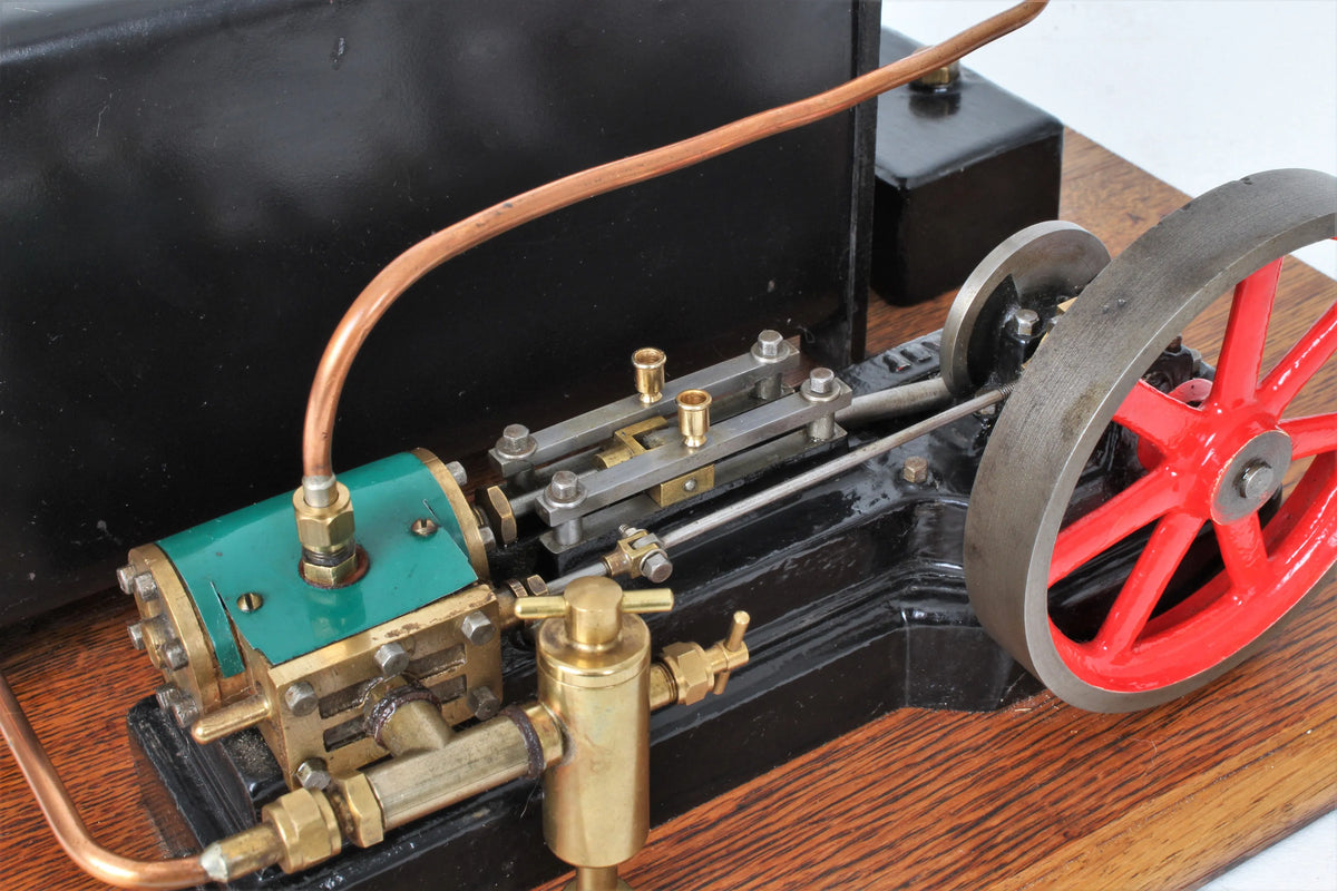 Stuart S50 mill engine with spirit-fired boiler