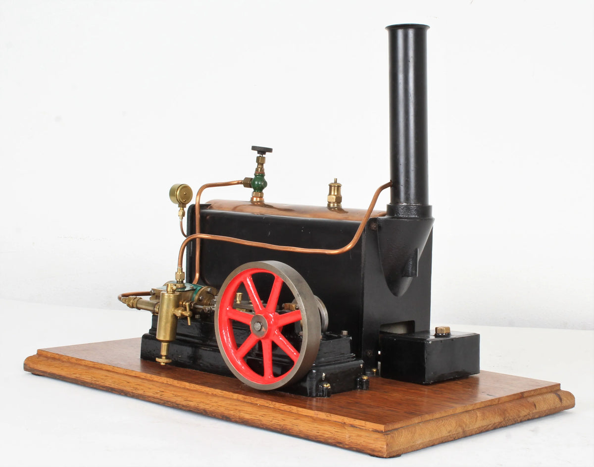 Stuart S50 mill engine with spirit-fired boiler