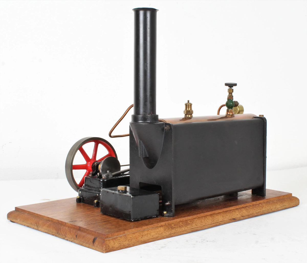 Stuart S50 mill engine with spirit-fired boiler