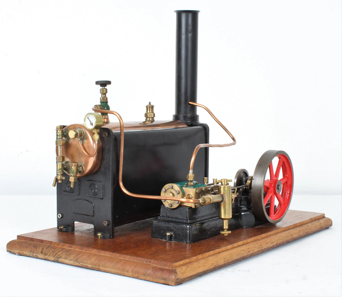 Stuart S50 mill engine with spirit-fired boiler