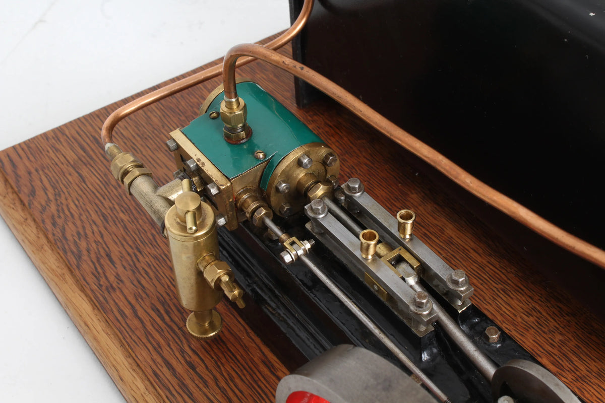 Stuart S50 mill engine with spirit-fired boiler