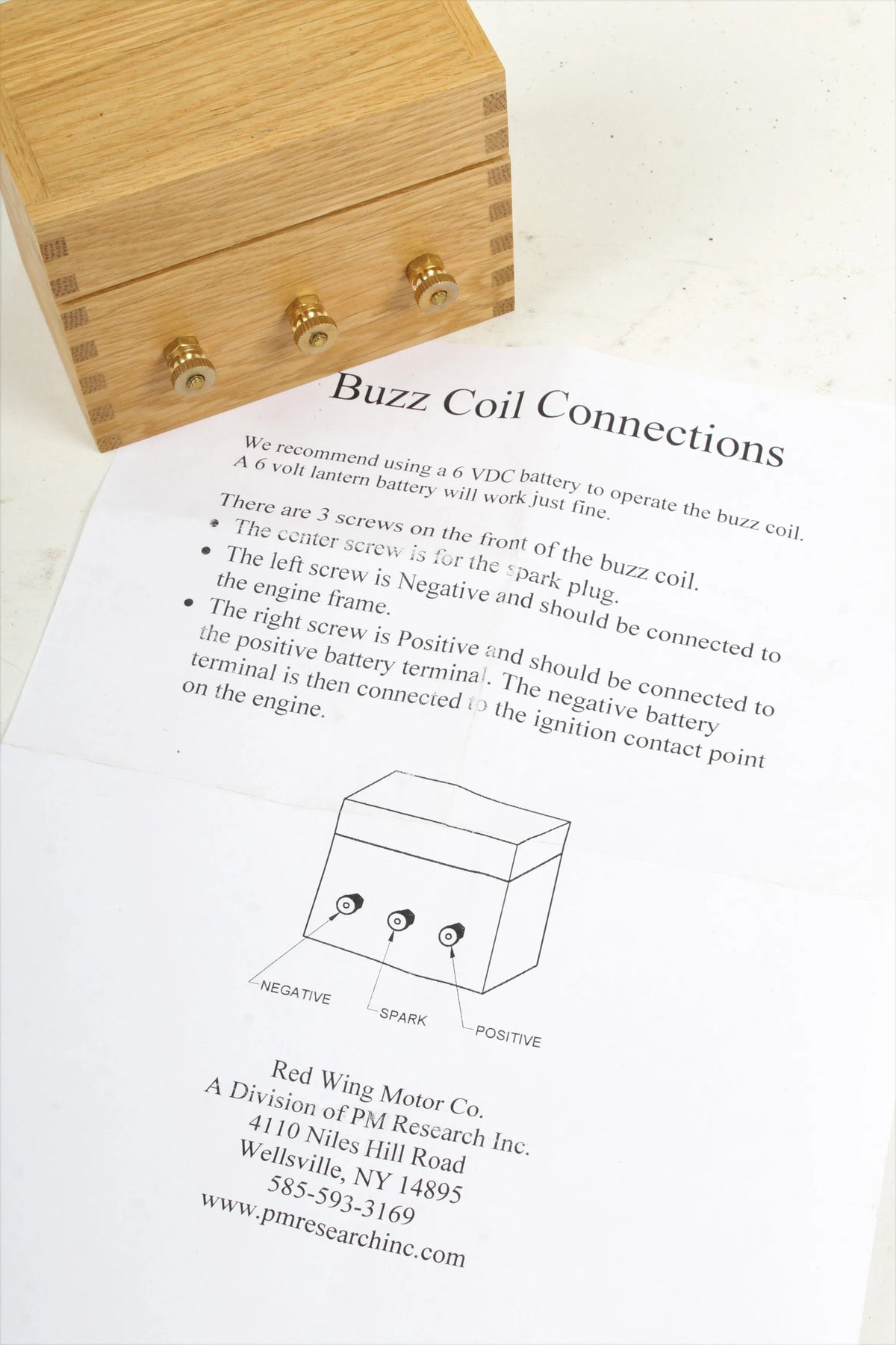 Red Wing oak-cased buzz coil