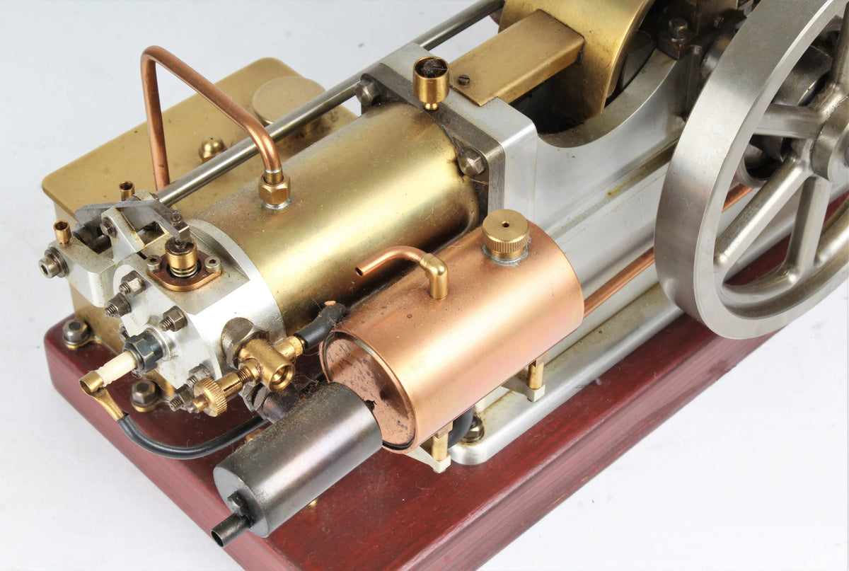 Open crank OHV horizontal twin engine