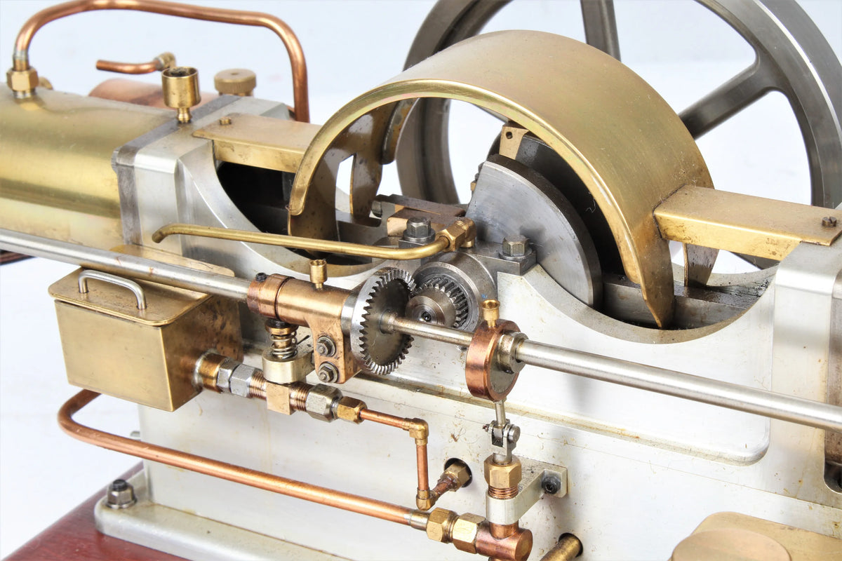 Open crank OHV horizontal twin engine