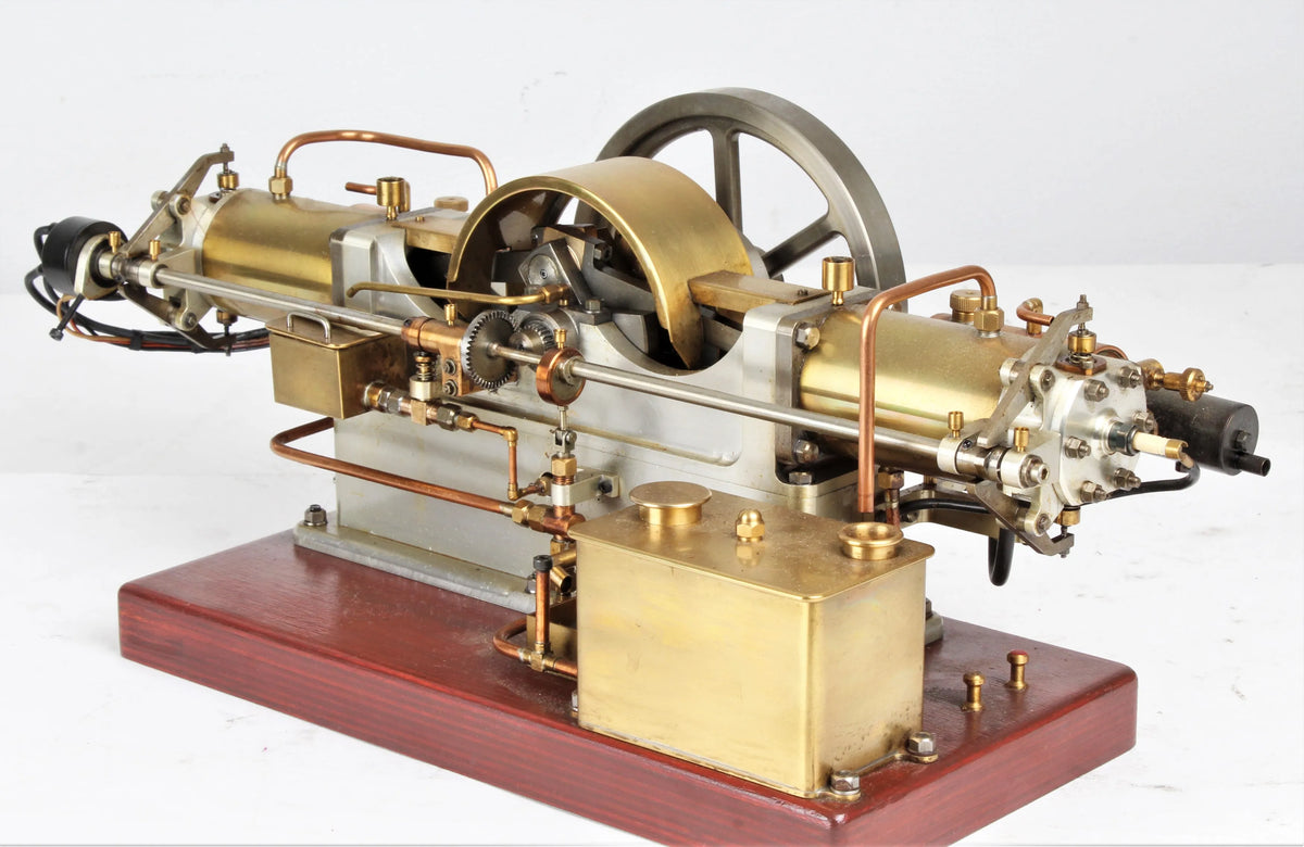 Open crank OHV horizontal twin engine