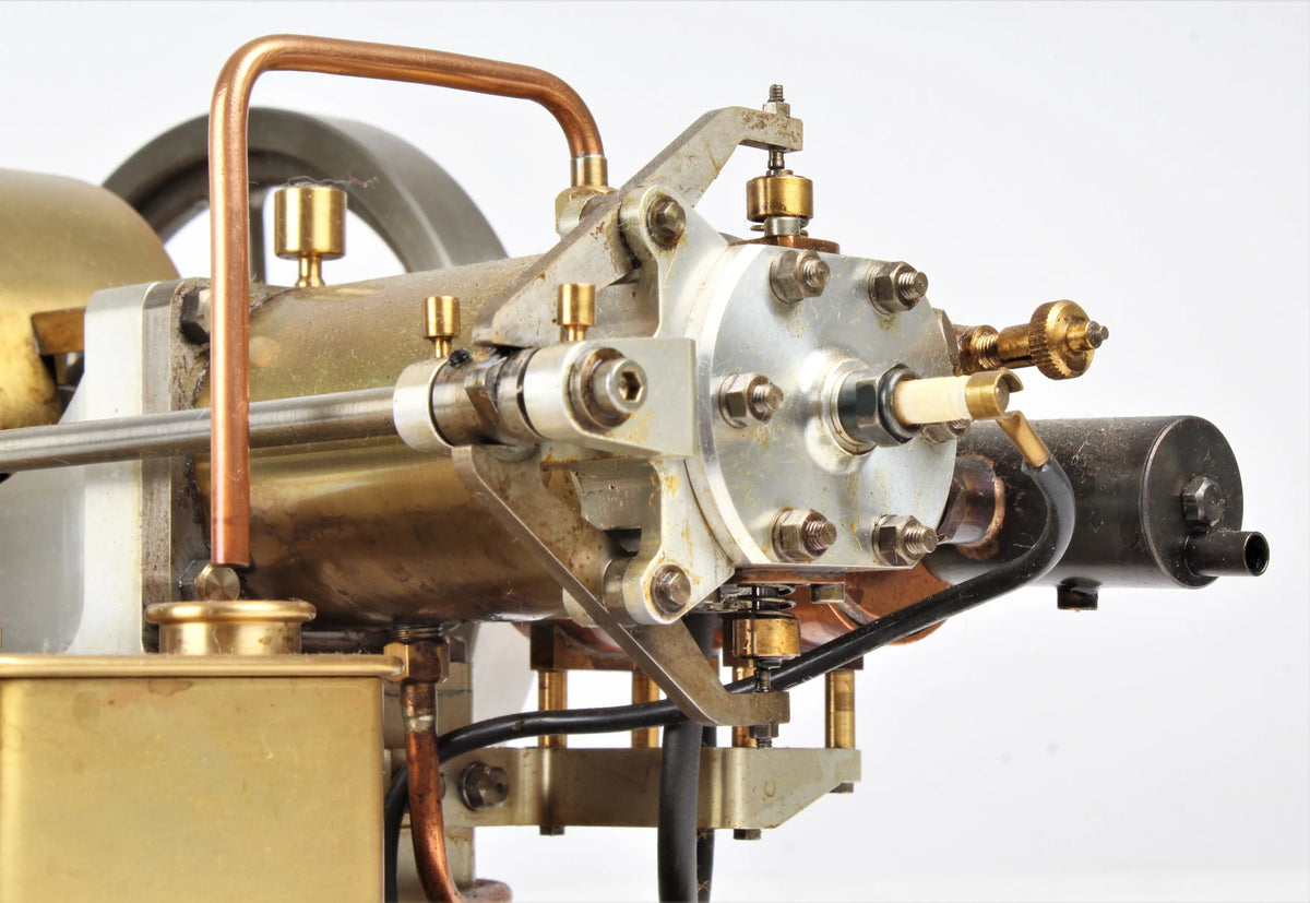 Open crank OHV horizontal twin engine
