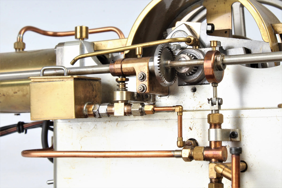 Open crank OHV horizontal twin engine