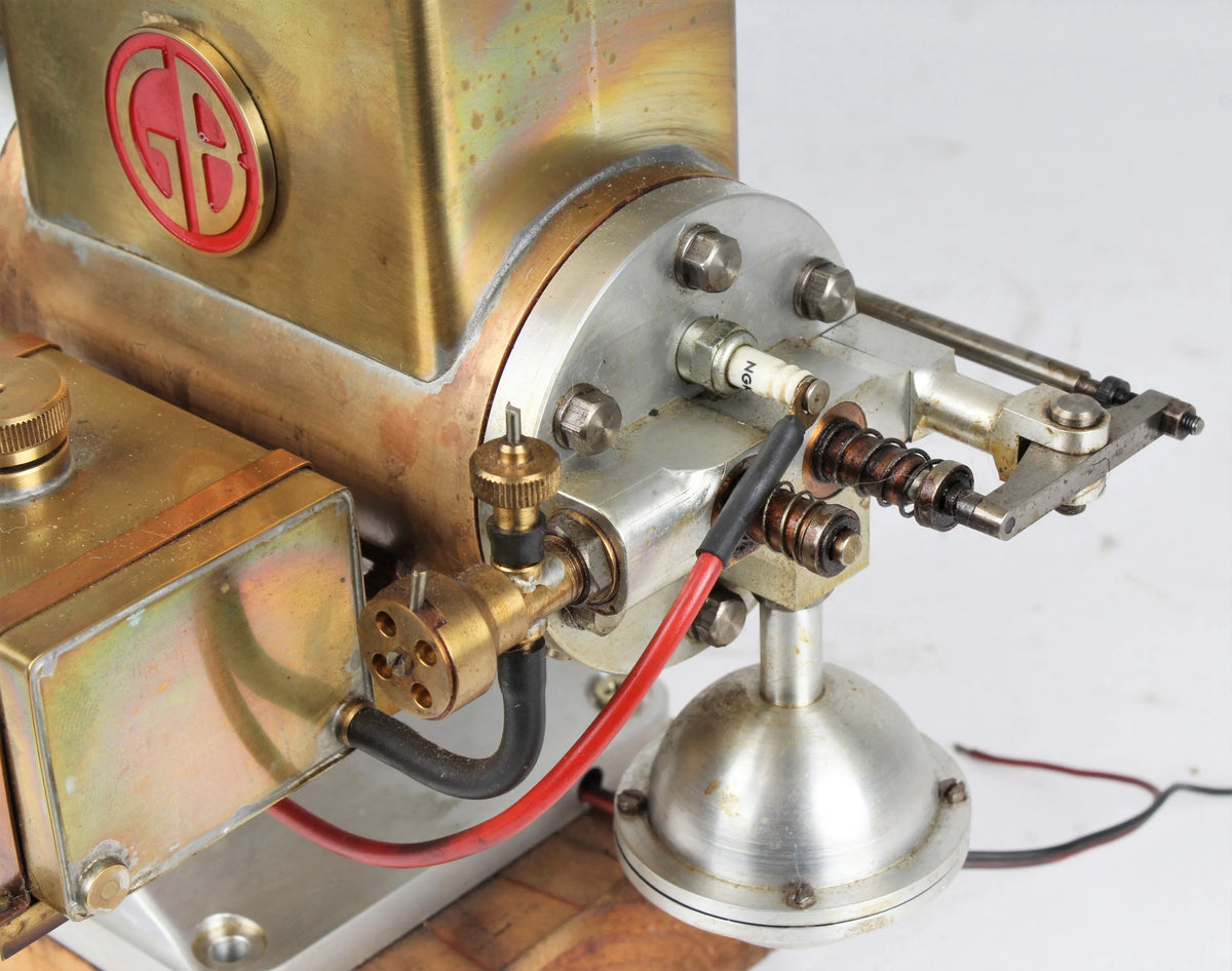 Open crank hopper-cooled hit & miss engine