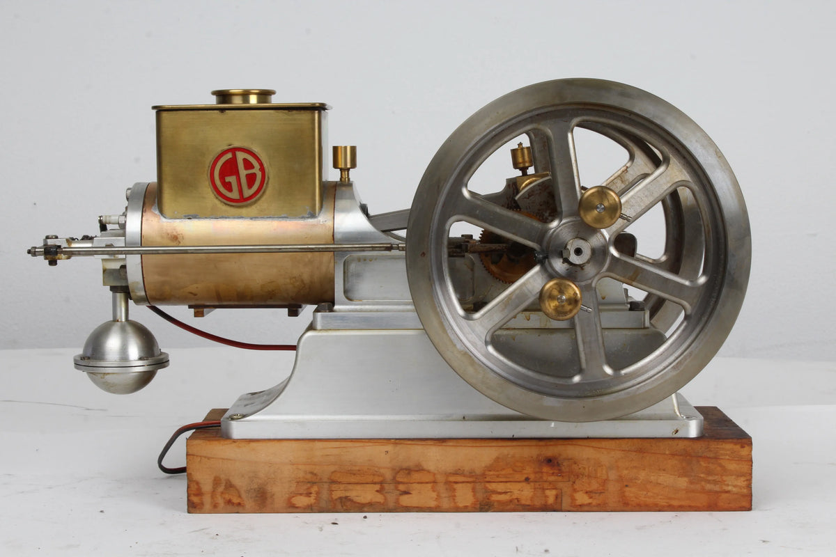 Open crank hopper-cooled hit & miss engine